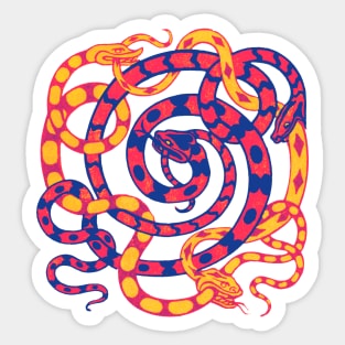 Ouroboros Serpents Knot Sticker